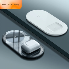 Dual Wireless Charger Pad for iPhones & Airpods - morio