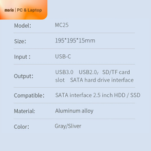 USB-C Hub and Hard Drive Enclosure for Mac mini M1 - morio